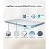 Čiužinys Eazzzy Topper Trend, 5 cm aukščio, antčiužinis, laidus orui, memory foam, tinkamas alergiškiems žmonėms, antčiužinis su nuimamu užvalkalu, 180 x 200 x 5 cm