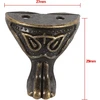 Ebtools kojelės daiktadėžei, 4 vnt., antikvarinės bronzos spalvos, dekoratyvinės kojelės, kampų apsaugos, metaliniai kampų apsaugos, baldų furnitūra medinėms dėžėms