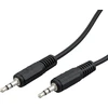 Ecabo 10003 stereo audio jack kabelis 3.5 mm male į 3.5 mm male - aux kabelis automobilių radijoms, mp3 grotuvams, imtuvams, kompiuteriams, nešiojamiems kompiuteriams, 0.50 m, juodas