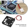 Ecsing 6010 bešepetėlinis aušinimo ventiliatorius su alyvos guoliu 60x60x10mm dc 12v kompiuterio cpu aušinimo ventiliatoriui 2 kontaktų korpuso ventiliatoriaus 4 vnt. pakuotė