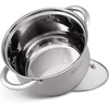 Edenberg 12 dalių puodų rinkinys eb-4000 chromo-nikelio nerūdijantis plienas inox18/10, idealus dujinėms, elektrinėms, halogeninėms, keraminėms ir indukcinėms kaitlentėms