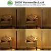 Edishine medinis toršeras, 18 W Led toršeras, reguliuojamo ryškumo, boho kampinis šviestuvas, 3000 K šilta balta šviesa, vintažinis toršeras su kojiniu jungikliu, 800 lm šviesos kolona svetainei, miegamajam, biurui