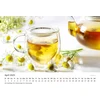 Edition Seidel Premium kalendorius Teatime Laikas puodeliui arbatos 2025 formatas Din A3 sieninis kalendorius atsipalaidavimas mėta citrina chai malonumas pipirmėtė imbieras žolelės arbata prieskoniai ayurveda Christian Müringer