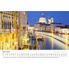 Edition Seidel Premium Venice kalendorius 2025, formatas Din A3, sieninis kalendorius, Europa, Italija, Šv. Morkaus bazilika, Šv. Morkaus aikštė, Canal Grande, Rainer Mirau