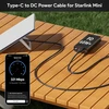 Edup Starlink Mini Usb C į Dc maitinimo kabelis, Pd100w įvesties Usb Type C į Dc Barrel Plug kabelis, skirtas Starlink Mini, vandeniui atsparus kabelis 18awg, Starlink kabelis suderinamas su 65w+ Pd maitinimo šaltiniu (10m)