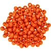 Efco mediniai karoliukai, skersmuo 2,3 mm, 8 mm, pakuotėje 80 vnt., oranžiniai