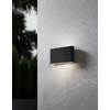 Eglo led lauko šviestuvas grutti, sieninis lauko šviestuvas su apšvietimu aukštyn ir žemyn, aliumininis sieninis lauko apšvietimas antracito spalvos, lauko lempa šiltai balta-šaltai balta, ip65, 17,5 cm