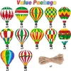 Eguangwiua 37 vnt. karšto oro baliono valentino dienos medžio pakabinamas ornamentas