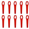 Einhell Atsarginis žolės trimerio peiliukas, 100 vnt. žolės trimerio atsarginių dalių pakuotė, plastikiniai atsarginiai peiliukai, žolės trimerio priedai, žolės trimerio plastikiniai peiliukai, atsarginių peiliukų rinkinys, plastikinis pakaitalas