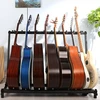 Ejoyous 5 skyrių gitaros stovas, daugiafunkcinis gitaros stovas, metalinis gitaros stovo stovas, organizatorius, gitaros trikojis, gitaros laikiklis su guminiais kontaktais, akustinei gitarai, akustinei bosinei gitarai