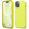 Elago Liquid Silicone dėklas, suderinamas su iphone 15, aukščiausios kokybės mobiliojo telefono dėklas, viso korpuso apsauginis dėklas, 4 sluoksnių smūgiams atspari struktūra, atsparus įbrėžimams, minkštas mikropluošto pamušalas, neoninė geltona