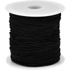Elastingas siūlas papuošalams, 0.8 mm, juodas, 100m