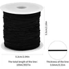 Elastingas siūlas papuošalams, 0.8 mm, juodas, 100m