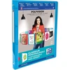 Elba Polyvision 100202273 959034-20 personalizuojamų aplankų rinkinys, 12 vnt., įvairių spalvų / skaidrūs