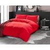 Patalynės komplektas Elegant Comfort 1500 gijų skaičiaus egiptietiškos kokybės raukšlėms ir blukimui atsparus 3 dalių antklodės užvalkalų komplektas, full/queen, raudonas