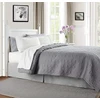 Elegant Comfort prabangus, minkštas ir jaukus 4 dalių patalynės komplektas 1500 Premium Hotel Quality mikropluošto dygsniuotas dizainas ant paklodės ir pagalvių užvalkalų, atsparus raukšlėms, Full