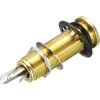 Elektrinės gitaros ir bosų lizdas 6.35mm stereo mono auksinis