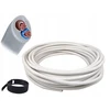 Elektrinis baltas kabelis Omy 2x1,5mm, 10m