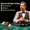 Elektrinis kortų maišytuvas, Mxtimwan kortų maišytuvas 1-2 kaladėms, automatinis kortų maišytuvas Omaha, Baccarat, Blackjack, Poker, Texas Hold Em, veikia su baterijomis