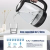 Elektrinis virdulys Extrastar, 1.7l, 2200w, stiklinis, juodas