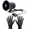 Elektroninis sirenos signalas policijai, ugniagesiams, 12v, 3 tonų