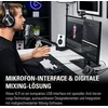 Elgato Wave garso mikšeris ir priešstiprintuvas Xlr mikrofonui, sąsajos valdymas, 48v fantominis maitinimas, nutildymo jutiklinis skaitmeninis mikšavimo programinė įranga transliacijoms, įrašymui, podcast'ams, Mac/pc
