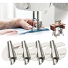 Siuvimo mašina Ellxen 4 dalių susukto krašto prispaudimo pėdelė, susukto krašto siuvimo pėdelės rinkinys, universalus susukto krašto stabdiklio pėdelė, plati siaura siūlės kreipiančioji, susukto krašto siuvimo mašinos prispaudimo pėdelės rinkinys, skirtas naudoti namuos