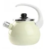 Emaliuotas virdulys lygus smėlio baltumo 2,5 l