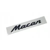 Emblema užrašas logo Macan skirtas Porsche, juodas blizgus