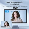 Emeet 1080p internetinė kamera su 2 mikrofonais, Nova Full Hd su automatiniu fokusavimu, srautinio perdavimo internetinė kamera su silpno apšvietimo korekcija, 96° matymo laukas, „plug & play“, 360° pasukimas, skirta „skype“, „zoom“, konferencijoms, sraut