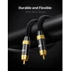 Emk Subwoofer kabelis Rca skaitmeninis koaksialinis 24k paauksuotas 5m