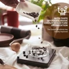 Virtuvinės svarstyklės Empo Skaitmeninės kavos svarstyklės su laikmačiu - espresso ruošimo svarstyklės, kepimo virtuvės svarstyklės, espresso svarstyklės, automatinis laikmatis 3000 g (18.4 x 14.2 x 3.4)