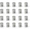 Emuca 9161651 baldų rankenėlė, Ø20mm, zamak, 20 vnt., satin nickel