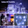 Encham 12 vnt. kalėdinių lempučių rinkinys, baltos spalvos varinės vielos lemputės, 2 m, 20 led, su baterijomis, skirtos vakarėliams, Kalėdoms, Helovinui, vestuvėms, vidaus ir lauko dekoracijoms