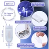 Encham 12 vnt. kalėdinių lempučių rinkinys, baltos spalvos varinės vielos lemputės, 2 m, 20 led, su baterijomis, skirtos vakarėliams, Kalėdoms, Helovinui, vestuvėms, vidaus ir lauko dekoracijoms