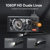 Endoskopinė kamera su apšvietimu, Depstech 1080p dvigubo objektyvo endoskopas 5.0 colių Ips ekranas inspekcinė kamera Ip67 atspari vandeniui 5 m gyvatės kamera, pramoninė endoskopinė vamzdžio kamera