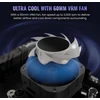 Enermax Liqmaxflo 240 mm cpu aio skysto aušinimo sistema (lga 1700, 1200, am5, am4) - xtreme dual chamber siurblys - argb vrm vandens bloko ventiliatorius - 380w+ tdp (2x 120 pwm argb silent flow ventiliatorius); elc-lmf240t-argb, juoda
