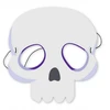 Enter-tom popierinė kaukė vaikams Helovynui, kaukolės skeletas, persirengimo kostiumas