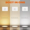 Enuotek 14w įleidžiami led šviestuvai virtuvei vonios kambariui led įleidžiamas lubų apšvietimas šiltai balta 3000k išpjova Φ120mm ac100~240v ip44 atsparus drėgmei 3 vnt.