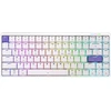Epomaker Luma84 žemo profilio aliumininė mechaninė klaviatūra, programuojama Qmk/via, trijų režimų belaidė, suderinama su Win/mac/linux, Rgb apšvietimas (balta ir violetinė, Gateron Low Profile Raudona Switch)