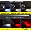 Eraylife Led prožektorius su baterija, 2100lm Cob Led statybinis prožektorius su baterija, magnetu ir 360° pasukimu, 6 šviesos režimai, 5000 Mah Led darbo lemputė, nešiojama pritemdoma kempingo lempa garažui, dirbtuvėms