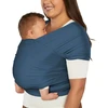 Ergobaby kūdikio nešyklė naujagimiams nuo gimimo iki 11,3kg, Aura Mesh nešyklė, pagaminta iš perdirbto poliesterio ir elastano, elastinga ir kvėpuojanti, unisex nešyklės apvyniojimas, Twilight Navy