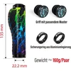 Ergonomiškos dviračio vairo rankenos 22 mm su dvigubu fiksavimu