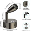 Lova Erwey 2 vnt. Dc 12 V skaitymo lempos, montuojamos ant sienos kemperyje, led lovos lempa, pritemdoma jutikliniu būdu ir 3 spalvų temperatūros režimai bei Usb A+c įkrovimo prievadas valčiai, automobiliui, kemperiui, furgonui, jachtai, nameliui ant ratų, bli