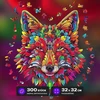 Esc welt medinė dėlionė Fox Mandala 300 dalių - lavinantis mąstymą žaidimas vaikams ir suaugusiems - aplinkai nekenksmingas ir smagus mokomasis žaislas - sudėtingas žaidimas - medinis mąstymo žaidimas