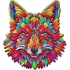 Esc welt medinė dėlionė Fox Mandala 300 dalių - lavinantis mąstymą žaidimas vaikams ir suaugusiems - aplinkai nekenksmingas ir smagus mokomasis žaislas - sudėtingas žaidimas - medinis mąstymo žaidimas