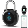 Eseesmart spyna su piršto atspaudu, išmani spyna su piršto atspaudu ir iwatch bluetooth programėle, elektroninė maža išmani spyna su piršto atspaudu spintelėms, sporto salei, biurui, namams, sodui, spintelei