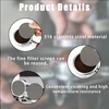 Espresso sietelis, 51 mm puck ekranas portafiltrui, puck sietelis iš nerūdijančio plieno, kavos filtro plokštelė 1.7 mm storio 150 μm espresso puck sietelis daugkartinio naudojimo puck filtras espresso puck ekranas, 2 vnt.