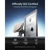 Esr qi2 15w magsafe automobilinis laikiklis su įkrovimo funkcija, qi2 sertifikuotas, ventiliacinis belaidis įkroviklis, mobiliojo telefono laikiklis automobilyje, skirtas iphone 16/15/14/13/12, s25, greitas įkrovimas, natural titanium