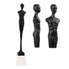 Estilohome Šiuolaikiška metalinė skulptūra, dekoratyvinė statulėlė, aukšta 46 cm